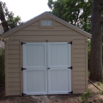 Union Grove gable with 6' T1-11 style doors 